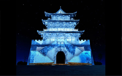 建筑三維創(chuàng)意投影